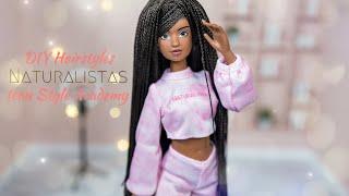 Let's Make 4 EASY DIY Hairstyles for our Naturalistas Dolls