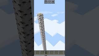 I made the tallest birch tree in minecraft  #minecraft #birchwood #fun #minecraftshorts