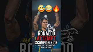 Ronaldo SCORPION KICK (attempt)  | Al-Nassr vs Al-Orobah | #ronaldo #alnassr #football #cr7edit