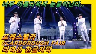 [해외반응] 포레스텔라 SCARBOROUGH FAIR 스카보로 페어 리액션 한글자막!! 너무 아름다워서 눈물난다는... #Forestella #포레 #포레스탈라리액션 #김연아