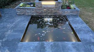 How To Build A Koi Pond With Water Feature pt 5 The Final Episode