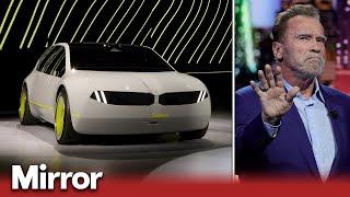 Arnold Schwarzenegger backs new BMW car at CES 2023