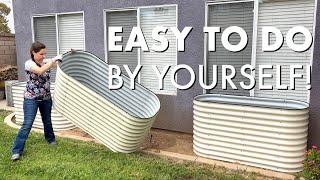 Metal Raised Garden Beds | DIY Garden Makeover