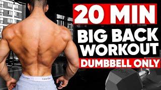 20 MINUTE BACK WORKOUT DUMBBELLS ONLY