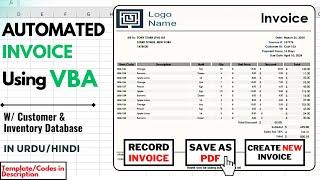 Excel VBA Tutorial: Create Automated Invoices with Customer & Inventory Database