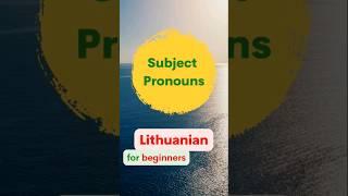 #Lithuanian for beginners #Lithuanian language #Personal pronouns