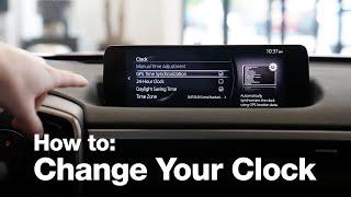 Adjusting the clock in a 2022 or newer Mazda | Walser Burnsville Mazda Helpful Tips