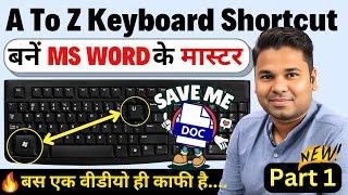 Computer a to z Shortcut keys | Ctrl A to Z shortcut keys | CTRL Shortcut Keys of Computer MS Word