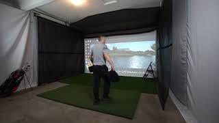 Par2Pro Stealth Elite Retractable Golf Simulator Studio - Setup and Take Down in just Minutes