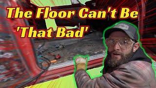 How Rotten Is It? Rusted Floor Pan Reveal – 1963 Chevy II Gasser