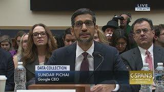 LIVE: Google CEO Sundar Pichai testifies on Data Collection (C-SPAN)