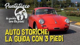 Puntatacco - La guida con tre piedi. Consigli e trucchi al volante delle vetture di una volta.