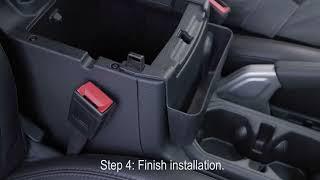 The installation video of the Jeep Wrangler gear shift side tray & armrest hanging storage box