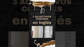 Adjectives in Spanish and English #learnspanish #aprenderingles #shorts #speakspanish #ingles