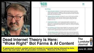 Dead Internet Theory is Here: "Woke Right" Bot Farms & AI Content