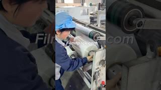 How Polyolefin Shrink Film Rolls Are Made Ready？#satisfying #shorts