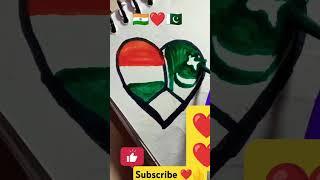 India  vs  pakistan #art #independenceday #drawing #trending #youtubeshorts #shortsfeed