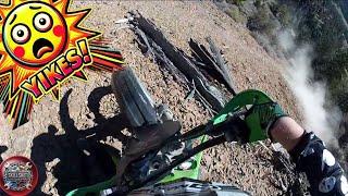 INSANE Shale Rock Hill Climb on KX500 Kawasaki Dirt Bike!