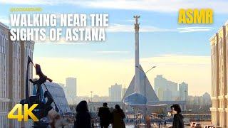 [4K] Walking near the sights of Astana Kazakhstan | ASMR No talking Video Walks