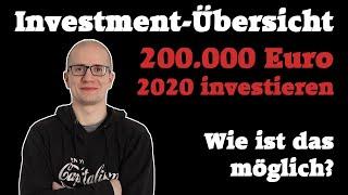 Investmentübersicht: 200.000€ in einem Jahr investieren - Wie ist das möglich?