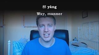 Chinese Word: 样 yàng -- way, manner