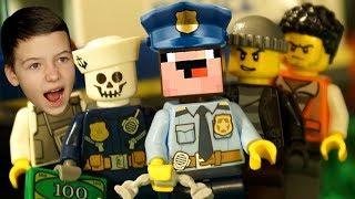 Noob LEGO Minecraft vs LEGO Police - Stop Motion Animation