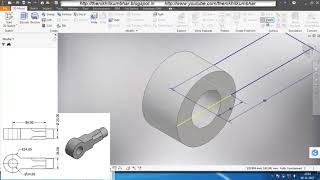 Knuckel Joint Assembly _ Part 1 - EYE END by Autodesk Inventor 2017