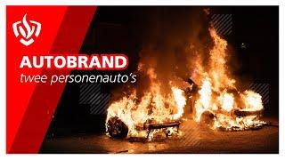 Prio 1: Autobrand - twee personenauto's in brand | Brandweer Haastrecht