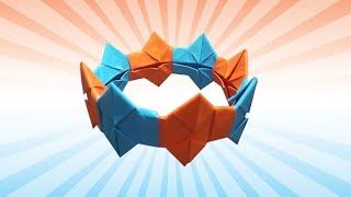 How to fold an Easy paper Origami Bracelet