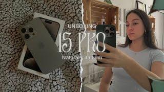 Unboxing the iPhone 15 Pro, Natural Titanium, 128gb