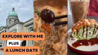 Explore the National Gallery Singapore with me plus a lunch date at the Courtyard Cafe.