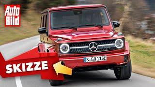 Mercedes EQG (2021) | E-Antrieb für die Mercedes G-Klasse | Skizze