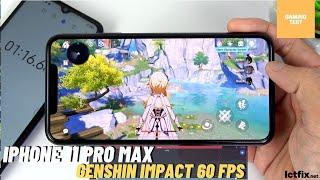 iPhone 11 Pro Max Genshin Impact Gaming test 2021 | Highest Settings, 60 FPS