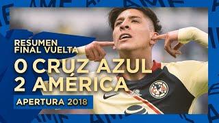 Resumen: Cruz Azul 0-2 América - Final Vuelta | Apertura 2018