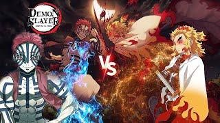 DEMON SLAYER RENGOKU VS AKAZA EDIT (YOU ARE MY ENEMY)