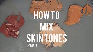 How To Mix Skin Tones| Easy Method For Oil Paint