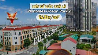 Thông tin liền kề góc phân khu chà là Vinhomes Ocean Park 2 | Đối diện khu chung cư nhà ở xã hội