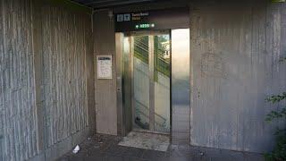 The world's fastest diagonal lift?! Inclined elevator - Hallunda metro station - Stockholm Sweden