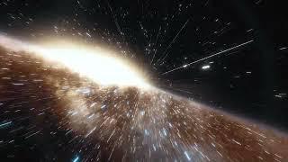 Interstellar Voyage: 4K Animation of Spaceship Speeding Through Billions of Stars in Galactic Space