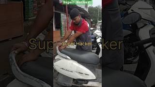 Unlock Activa 3G/4G/5G Seat lock without key #key lost how open Activa diggi