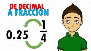 CONVERTIR DECIMAL A FRACCIÓN Super facil - Para principiantes