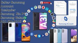 Saltar Samsung Account Cualquier Samsung  Sin PC Samsung Galaxy A31 SM-A315