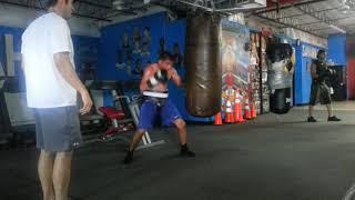 Boxing Jesus Armendariz with Brian caldwell