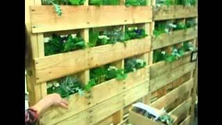 Vertical Pallet Garden Ideas