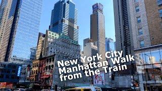 Train from Newark Penn Station to New York City