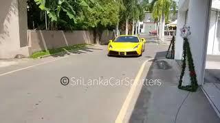 Ferrari in Sri Lanka 488 Spider Owned By Avenra Hotels Millionaire kids sri lanka