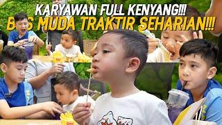 SATU GEDUNG DITRAKTIR CIPUNG RAFATHAR!SEMUA MAKAN ENAK! PULUHAN GEROBAK JAJARANS DIPANGGIL KEKANTOR!