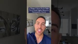 4 Things I Never Do As A Naturopathic Doctor To Get A Good Nights Sleep! #sleep #insomnia #bedtime