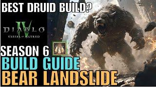 Pure Landslide Druid Build Guide Season 6 Vessel of Hatred Expansion Diablo 4