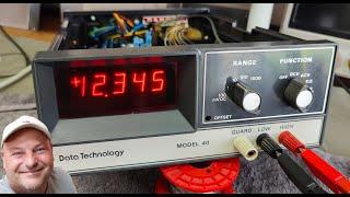 Data Technology Model 40 digital multimeter 4½ digit 1973 teardown